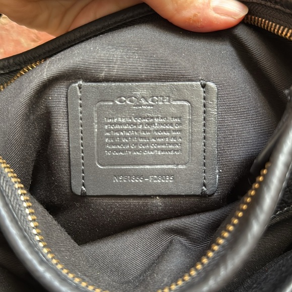 Coach leather crossbody purse, black - Picture 6 of 14